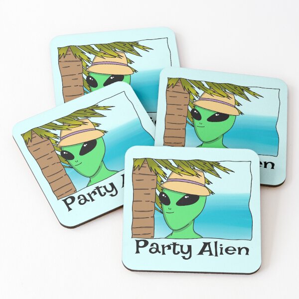 Item preview, Party Alien Comes in Peace designed and sold by Grateful-Fool.