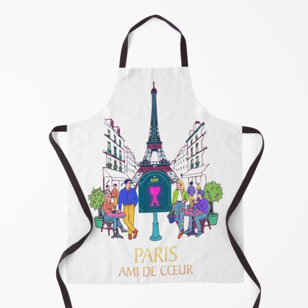 Item preview, Paris Ami de Cœur - Chic Eiffel Tower Cafe Illustration designed and sold by johnExpress02.
