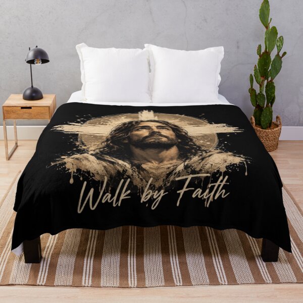 Item preview, walk by faith-jesus christian art designed and sold by gypsy-joker.