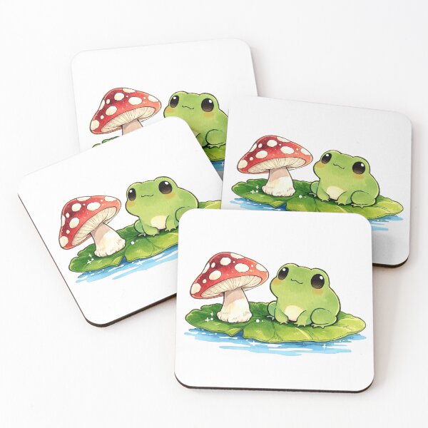 Item preview, Frog And Mushroom On Lily Pad designed and sold by jianina-alondra.