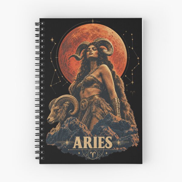 Item preview, Aries Zodiac Warrior Woman | Mystical Astrology Ram Goddess Art designed and sold by Cary-s.