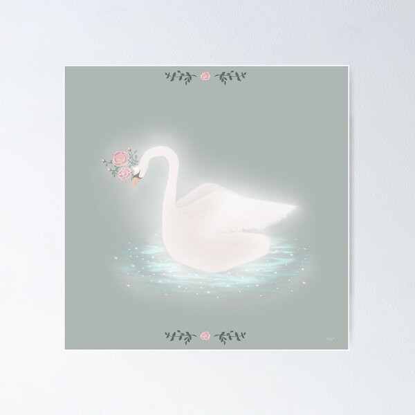 Item preview, Copy of Swan Seer | Soft Dusky Blue designed and sold by DianaoftheDreamt.