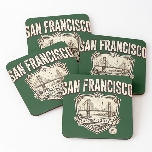 Item preview, San Francisco California Golden City retro plaque designed and sold by Normandy Road Heritage.