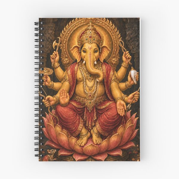 Item preview, Durga Ganapati – Eight-Armed Protective Ganesha Devotional Art | 32 Forms Of Lord Ganesha designed and sold by Homyar.