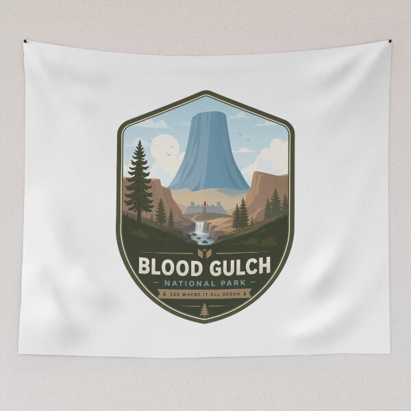 Item preview, Blood Gulch National Park Nature Landscape designed and sold by FrontierCosmic.