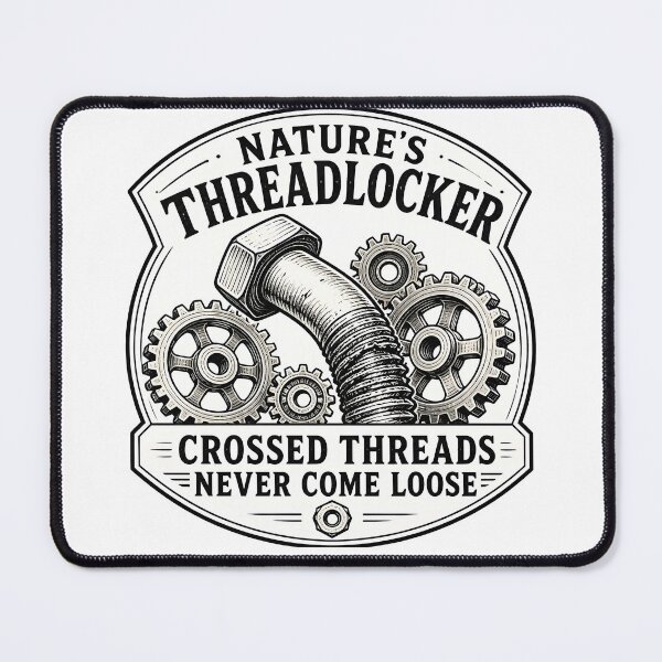 Item preview, Crossed Threads Natures Threadlocker Funny Mechanic Wrench designed and sold by ThirdShiftLab.