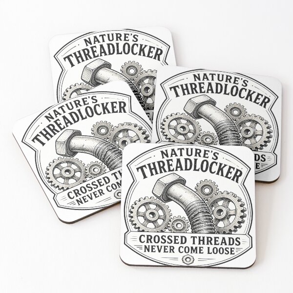 Item preview, Crossed Threads Natures Threadlocker Funny Mechanic Wrench designed and sold by ThirdShiftLab.
