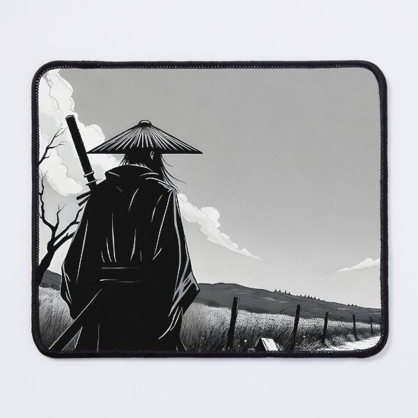 Item preview, Lone Samurai Beneath the Full Moon designed and sold by D6rkT3chDemon.