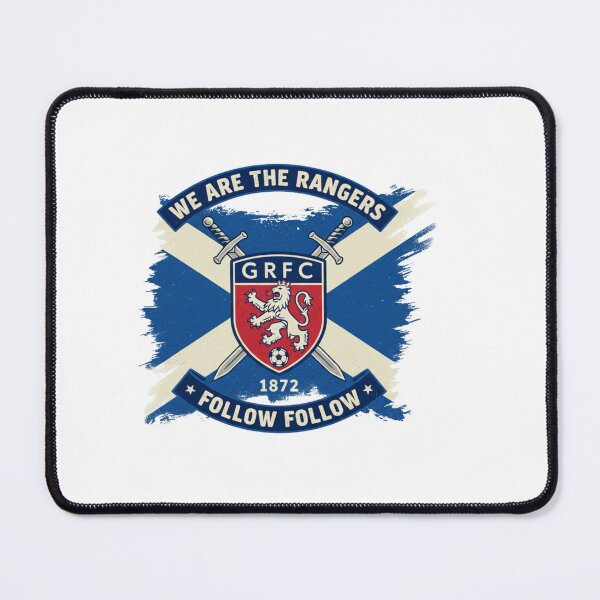 Item preview, We Are The Rangers Follow Follow - GRFC 1872 Scottish Football Fan Crest designed and sold by HealingEraInk.