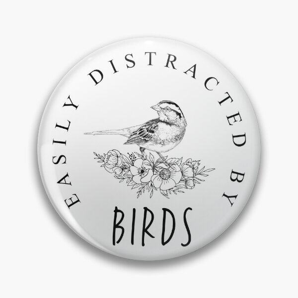 Item preview, Easily Distracted by Birds Birdwatching Birdwatcher Gift for Women designed and sold by ScienceCorner.
