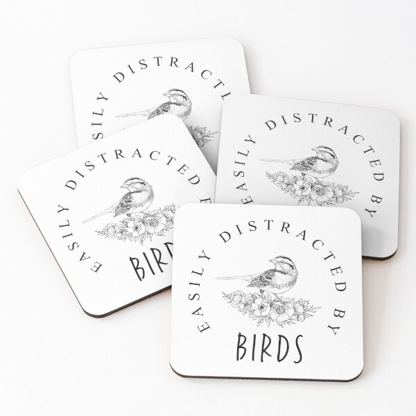 Item preview, Easily Distracted by Birds Birdwatching Birdwatcher Gift for Women designed and sold by ScienceCorner.