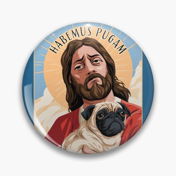 Item preview, Habemus Pugam Design (We have a pug!) designed and sold by The Great Land of Snark!.