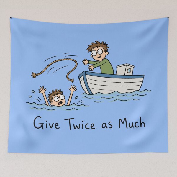 Item preview, Give Twice as Much designed and sold by ShindigiddyDog.