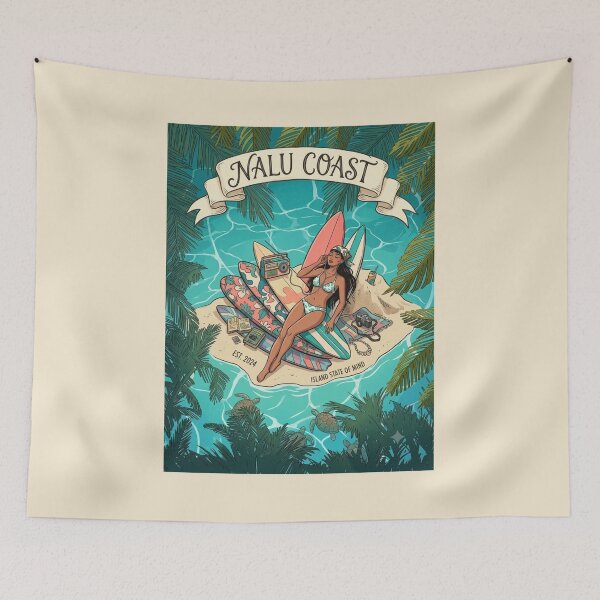Item preview, Nalu Coast Island State of Mind | Tropical Surf Design  designed and sold by Nalu Coast.