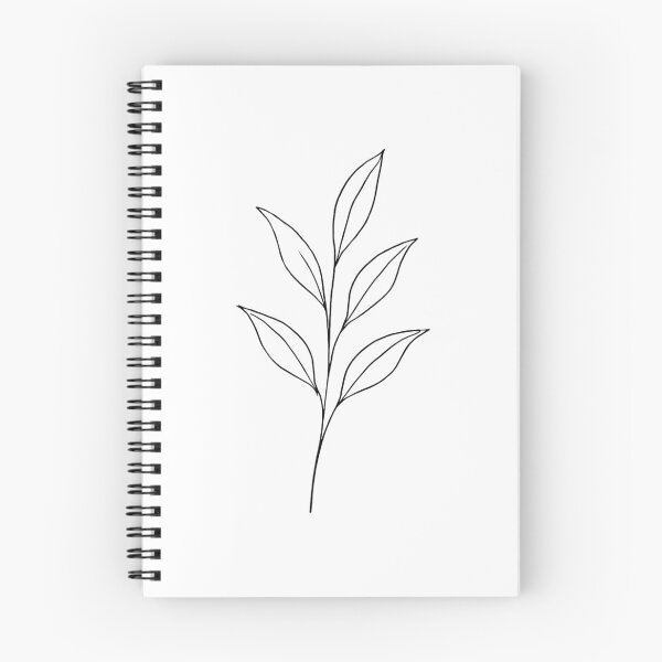 Item preview, Elegant Leaf Sprig Minimal Line Art | Simple Botanical Design designed and sold by Tee Visions.