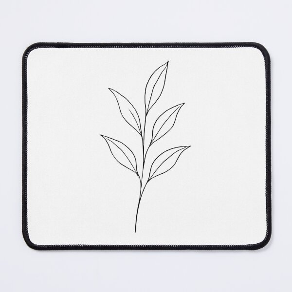 Item preview, Elegant Leaf Sprig Minimal Line Art | Simple Botanical Design designed and sold by Tee Visions.