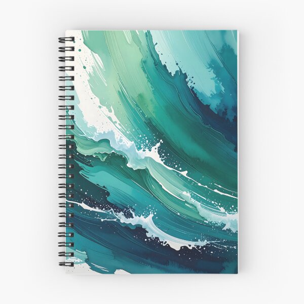 Item preview, Dynamic Emerald Sea Foam Ocean Waves designed and sold by BetweenForms.