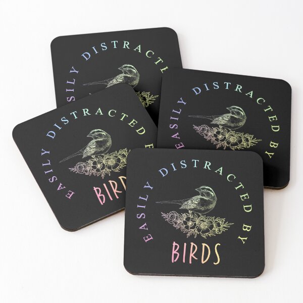 Item preview, Easily Distracted by Birds Birdwatching Birdwatcher Gift for Women designed and sold by ScienceCorner.