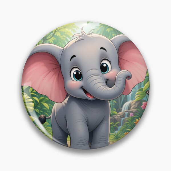 Item preview, Baby elephant cartoon designed and sold by Artnovalty.redbubble.com.