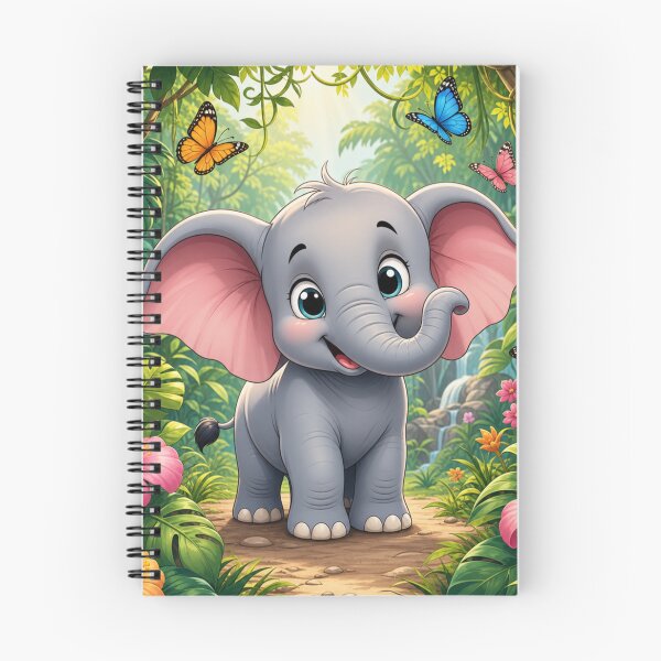 Item preview, Baby elephant cartoon designed and sold by Artnovalty.redbubble.com.