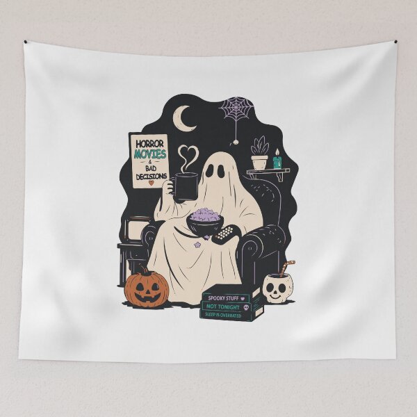 Item preview, Ghost Halloween Horror Movies Cozy Night designed and sold by Oniyasha.