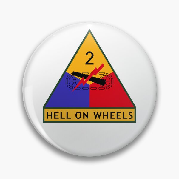 Item preview, US Army 2nd Armored Division Hell On Wheels designed and sold by MilitaryPlus.