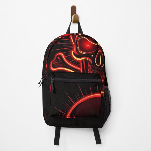 Item preview, Glowing Neon Red Skull and Crossbones designed and sold by ERODED SELF.
