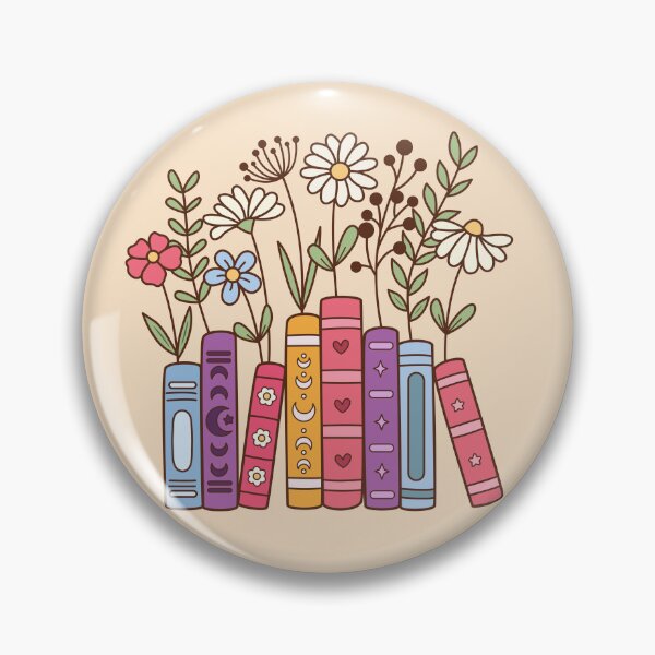 Item preview, Bookish cute flower sticker designed and sold by DesignPMG.