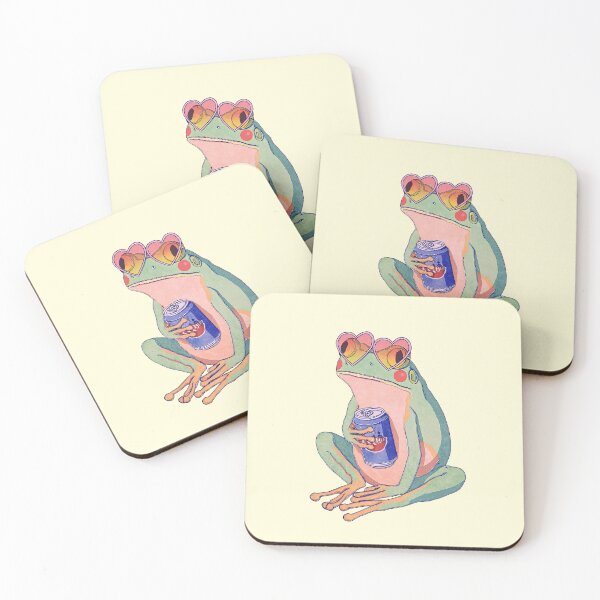 Item preview, Funky Frog Wearing Heart Sunglasses designed and sold by jianina-alondra.