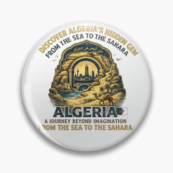 Item preview, Algeria Travel Vintage Shirt – Algeria Tourism, Sahara Desert & Algerian Heritage Travel Souvenir designed and sold by zdzdesigner.