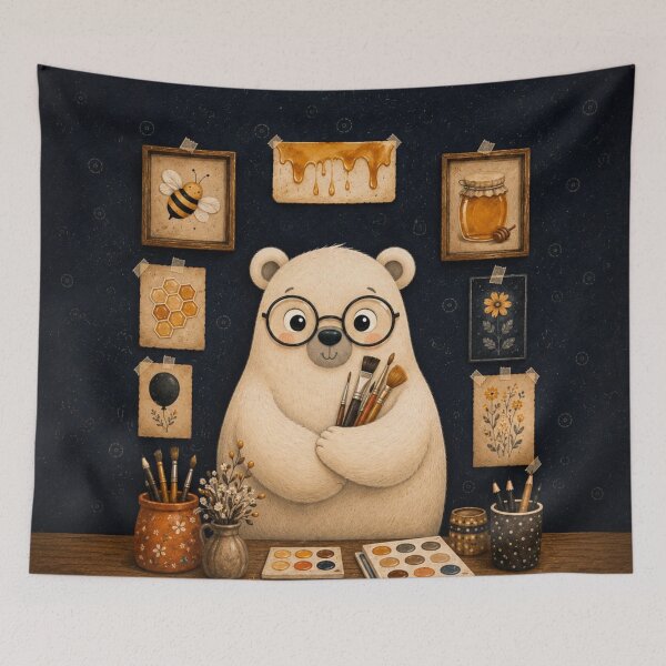 Item preview, Whimsical Bear Artist Painting Studio designed and sold by Rohan132.