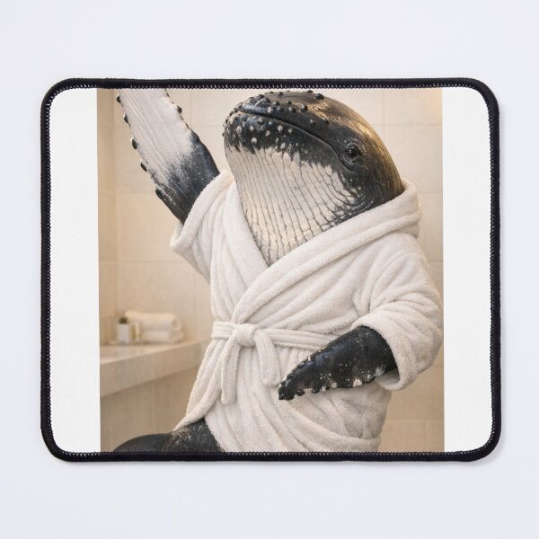 Item preview, Snug Bathrobe Humpback Whale designed and sold by Sillytoe.