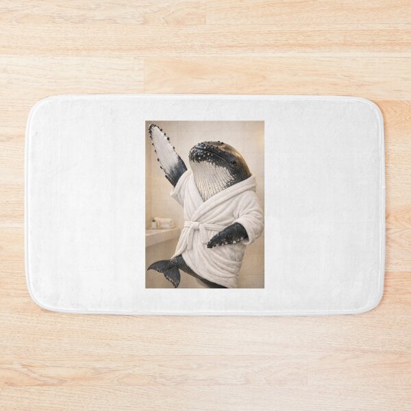 Item preview, Snug Bathrobe Humpback Whale designed and sold by Sillytoe.
