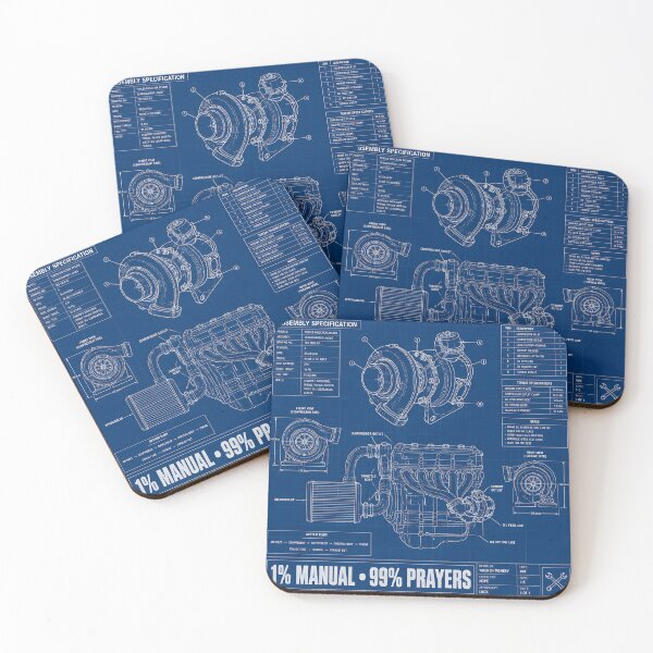 Item preview, Engine Rebuild Blueprint 1 Percent Manual Funny Turbo Mechanic designed and sold by ThirdShiftLab.