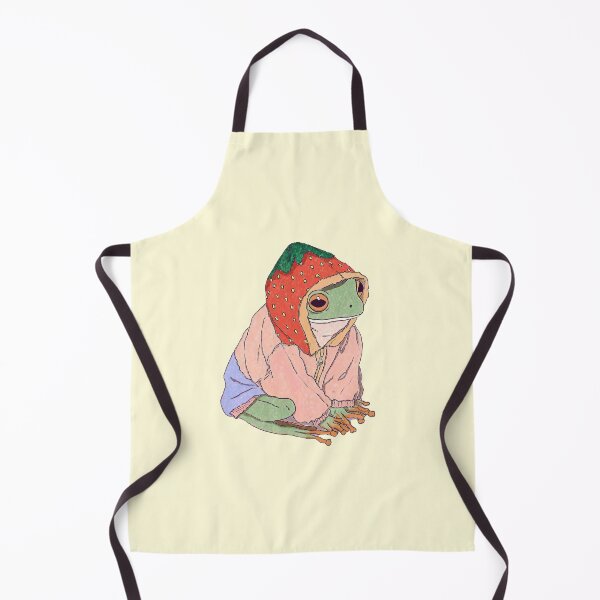Item preview, Frog Wearing Strawberry Hat Cardigan designed and sold by jianina-alondra.