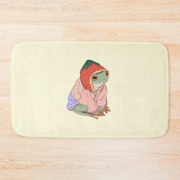 Item preview, Frog Wearing Strawberry Hat Cardigan designed and sold by jianina-alondra.