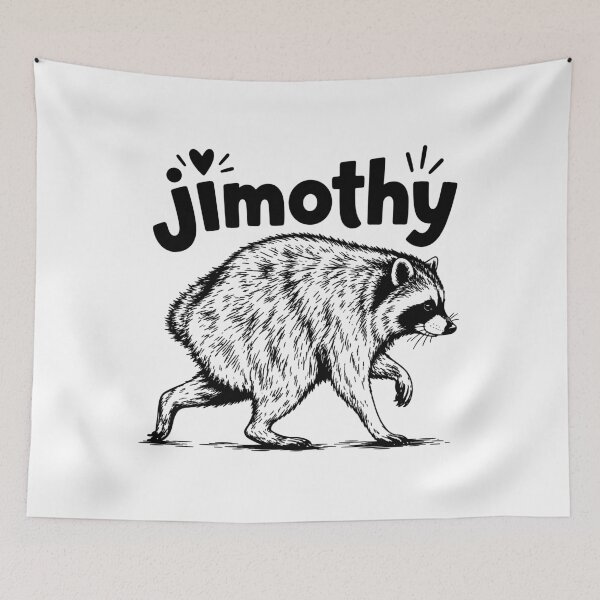 Item preview, Jimothy Cute Raccoon designed and sold by aponwao.