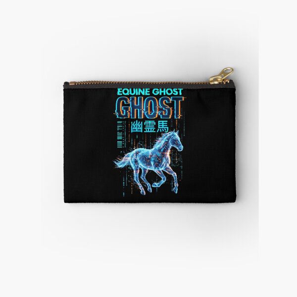 Item preview, Equine Ghost — Neon Cyberpunk Digital Horse Design Tee v1 designed and sold by CornishPixiPony.