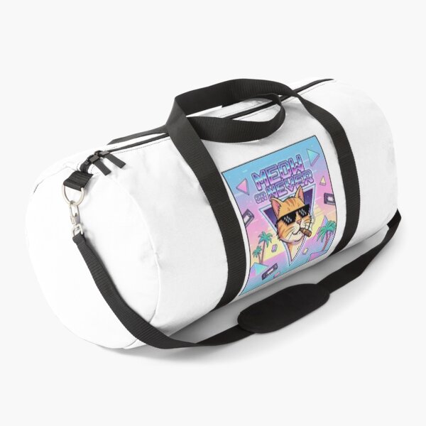 Item preview, Meow Or Never Vaporwave Cat - Retro 80s 90s Synthwave Cool Cat designed and sold by HealingEraInk.