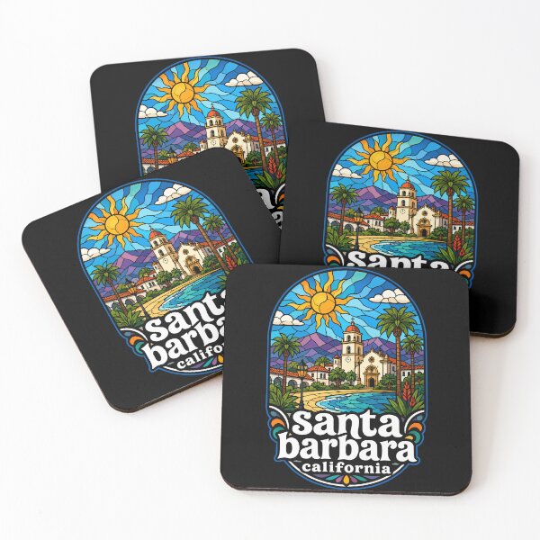 Item preview, Santa Barbara California Stained Glass Travel designed and sold by TomFrontierArt.