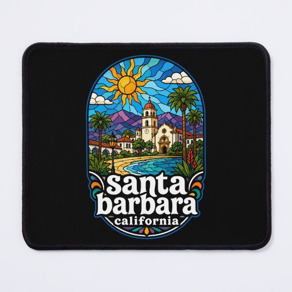 Item preview, Santa Barbara California Stained Glass Travel designed and sold by TomFrontierArt.