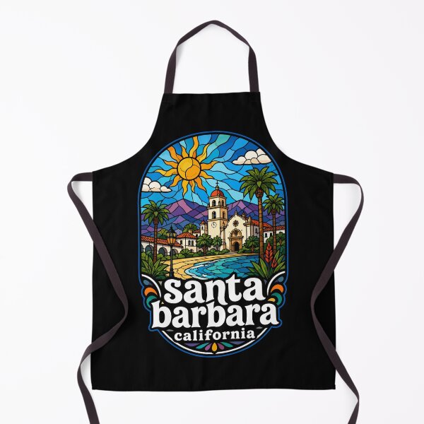 Item preview, Santa Barbara California Stained Glass Travel designed and sold by TomFrontierArt.
