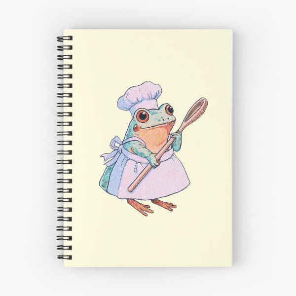 Item preview, Chef Frog Holding Wooden Spoon designed and sold by jianina-alondra.