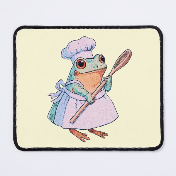 Item preview, Chef Frog Holding Wooden Spoon designed and sold by jianina-alondra.