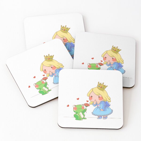 Item preview, Cute Princess and Frog Prince Sticker designed and sold by Oh My Cute! .