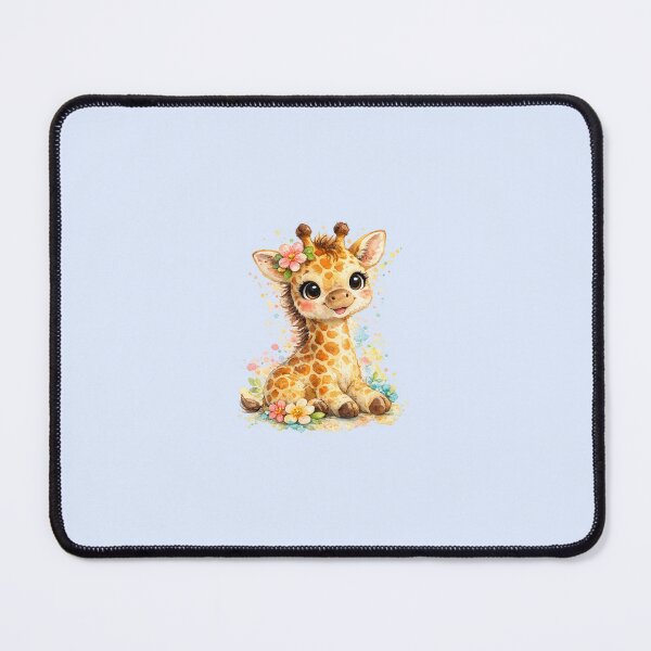 Item preview, Cute giraffe watercolor style colorful illustration designed and sold by lafataviola.