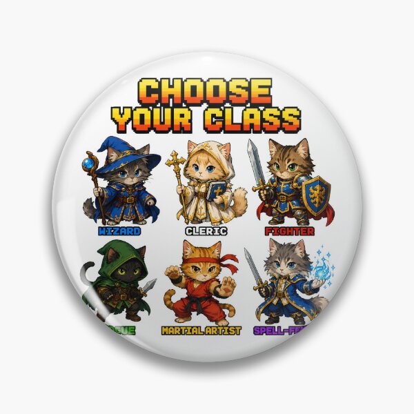 Item preview, Choose Your Class Feline Chibi RPG Character Selection designed and sold by chattsuede.