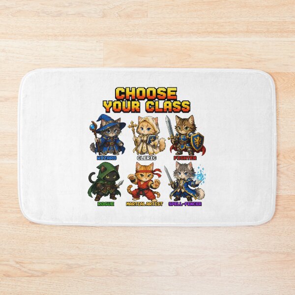 Item preview, Choose Your Class Feline Chibi RPG Character Selection designed and sold by chattsuede.