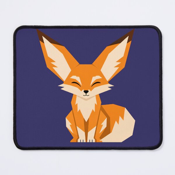 Item preview, Geometric Fennec Fox – Cute Low Poly Desert Fox Illustration designed and sold by HueHup.