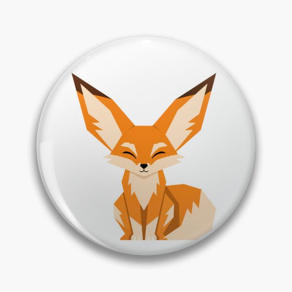 Item preview, Geometric Fennec Fox – Cute Low Poly Desert Fox Illustration designed and sold by HueHup.
